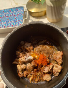 addall the spices