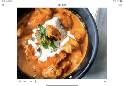 Creamy butter chicken