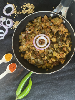 North Indian okra dish