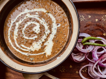 Daal makhni served