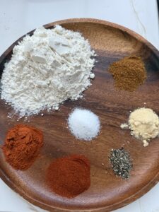 Mix all teh dry ingredients