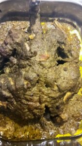 Steam cooked chicken